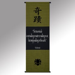 'Thich Nath Hanh' The True Miracle Cotton Scroll (Indonesia)