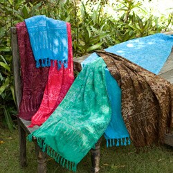 Rayon Batik Colorful Shawl (Indonesia)