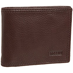 Fossil Men's 'Midway' Traveler Brown Leather Wallet