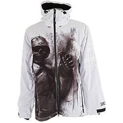 Grenade Men's White Sullen G.A.S. Snowboard Jacket 