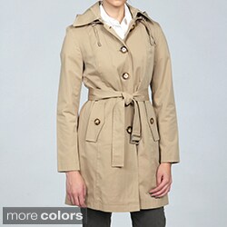 Michael Kors Women's Belted Hooded Trench Coat