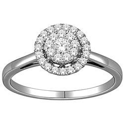 10k White Gold 1/3ct TDW Imperial Diamond Engagement Ring