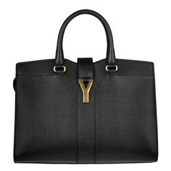 Yves Saint Laurent Black Cabas Chyc Small Tote
