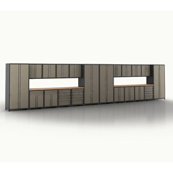 Professional Series 18 Gauge Taupe 31' - 24 Piece Pro Series Cabinet Set - Option 9