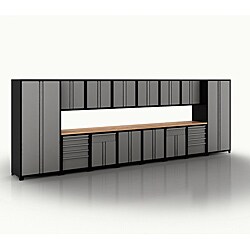 Professional Series 18 Gauge Grey 21' 4 - 16 Piece Pro Series Cabinet Set - Option 8