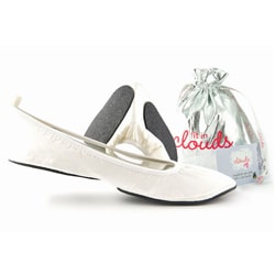 Fit In Clouds White Wedding Foldable Flats