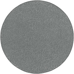 Candice Olson Loomed Joy Floral Plush Wool Rug (8' Round)