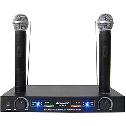 Acesonic VHF-8012 Dual Rechargeable Wireless Microphone System 