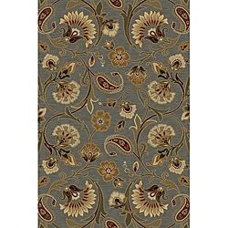 Infinity Collection Blue Area Rug (7'10 x 10'3)