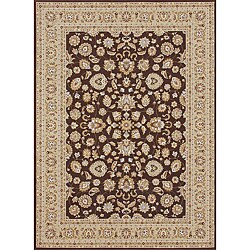 Primeval Coffee/ Beige Oriental Rug (11'2 x 14'6)