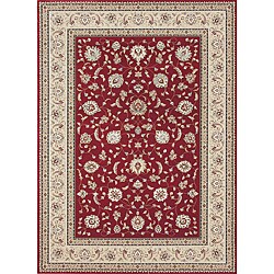 Primeval Red/ Beige Oriental Rug (11'2 x 14'6)