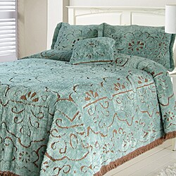 Jessica Slate/ Chocolate Chenille Full-size Bedspread