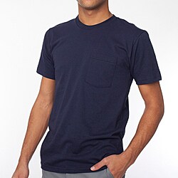 American Apparel Men's 3X Navy Single Pocket Shirt