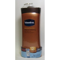 Vaseline Cocoa Butter Deep Conditioning Body Lotion 24.5oz+ Bonus Lip therapy ( Six Pack)