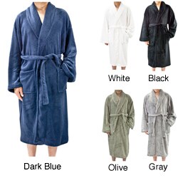 Leisureland Men's Coral Fleece Spa Bathrobe 48 inches