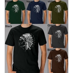 Los Angeles Pop Art Men's Native American Indian T-shirt