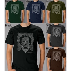 Los Angeles Pop Art Men's Edgar Allen Poe The Raven T-shirt