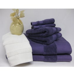 Solid Twill Border 6-piece Towel Set