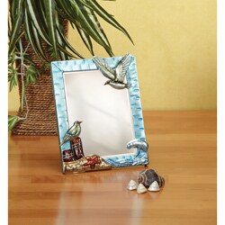Deco Breeze Small Coastal Metal Table Mirror