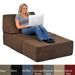 Comfort Lounge Memory Foam Chair/Ottoman Set Lounging Sectional