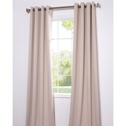 Beige Thermal Blackout 84-inch Curtain Panel Pair