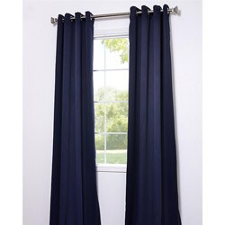 Eclipse Blue Thermal Blackout 120-inch Curtain Panel Pair