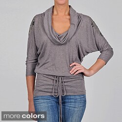 Simply Irresistible Women's Drape Neck Belted Tunic