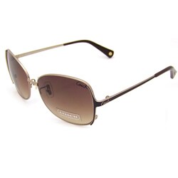 Coach Women's Brown Metal Sunglasses