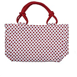 Red Polka Dot Canvas Bag (China)