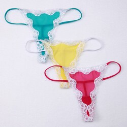 Biatta Women's Mesh Lace G-string (Set of 3)