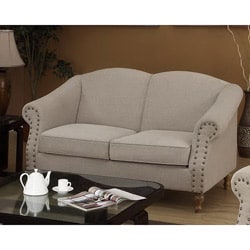 Sand Nailhead-accent Loveseat