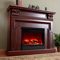 Real Flame Kristine Mahogany Electric Fireplace