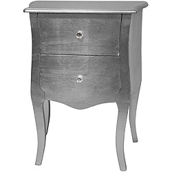 Silver Leaf Two-Drawer Cabinet (China)