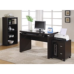 Long Desk on Cappuccino 48 Inch Long Computer Desk   Overstock Com
