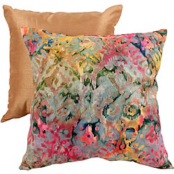 Pillow Perfect Multicolor Ikat Square Throw Pillow