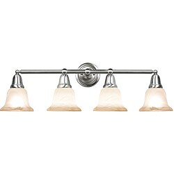 Woodbridge Lighting Hudson Glen 4-light Satin Nickel Bath Bar