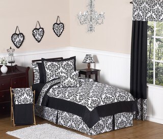 Sweet JoJo Designs 'Isabella' Black 3-Piece Full/ Queen Bedding Set