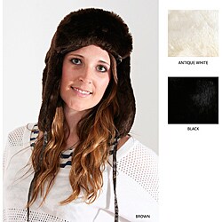 Marlo Lorenz Women's Uptown Solid Faux Fur Trapper Hat