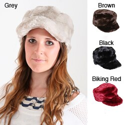 Marlo Lorenz Women's Uptown Solid Faux Fur Military Cap