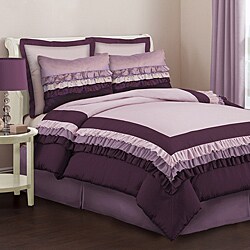 Lush Decor Starlet Purple 4-Piece Full-size Comforter Set