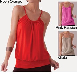 Illusion Spaghetti Strap Gathered Blouse