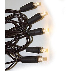 Good Tidings 21007 Light Set LED Nub 60 Warm White Brown Wire 4x4x4