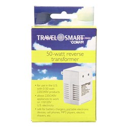 Travel Smart 50-watt Reverse Transformer