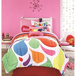 Jelly Belly Swoosh Twin-size Bed in a Bag with Sheet Set