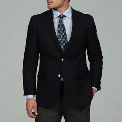 Tommy Hilfiger Men's Navy Two-button Wool Blazer