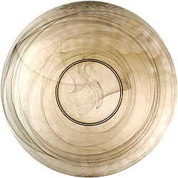 ARDA GLASS Allure Alabaster White/Smoke Large Shallow Bowl