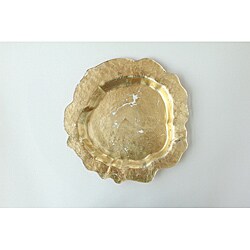 Arda Ocean Antique Gold Large Tray