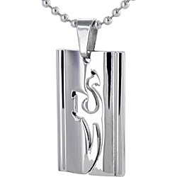Stainless Steel Tribal Cutout Necklace