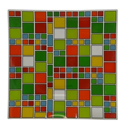 Been Around the Block Tempered Glass Platter