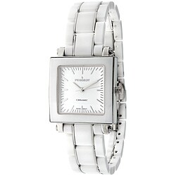 Peugeot Women's Swiss Ceramic White Dial Watch